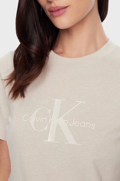 Calvin Klein T-Shirt Dama Regular Tee Moonbeam