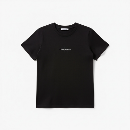 Calvin Klein T-Shirt Dama Monologo Slim CK Black