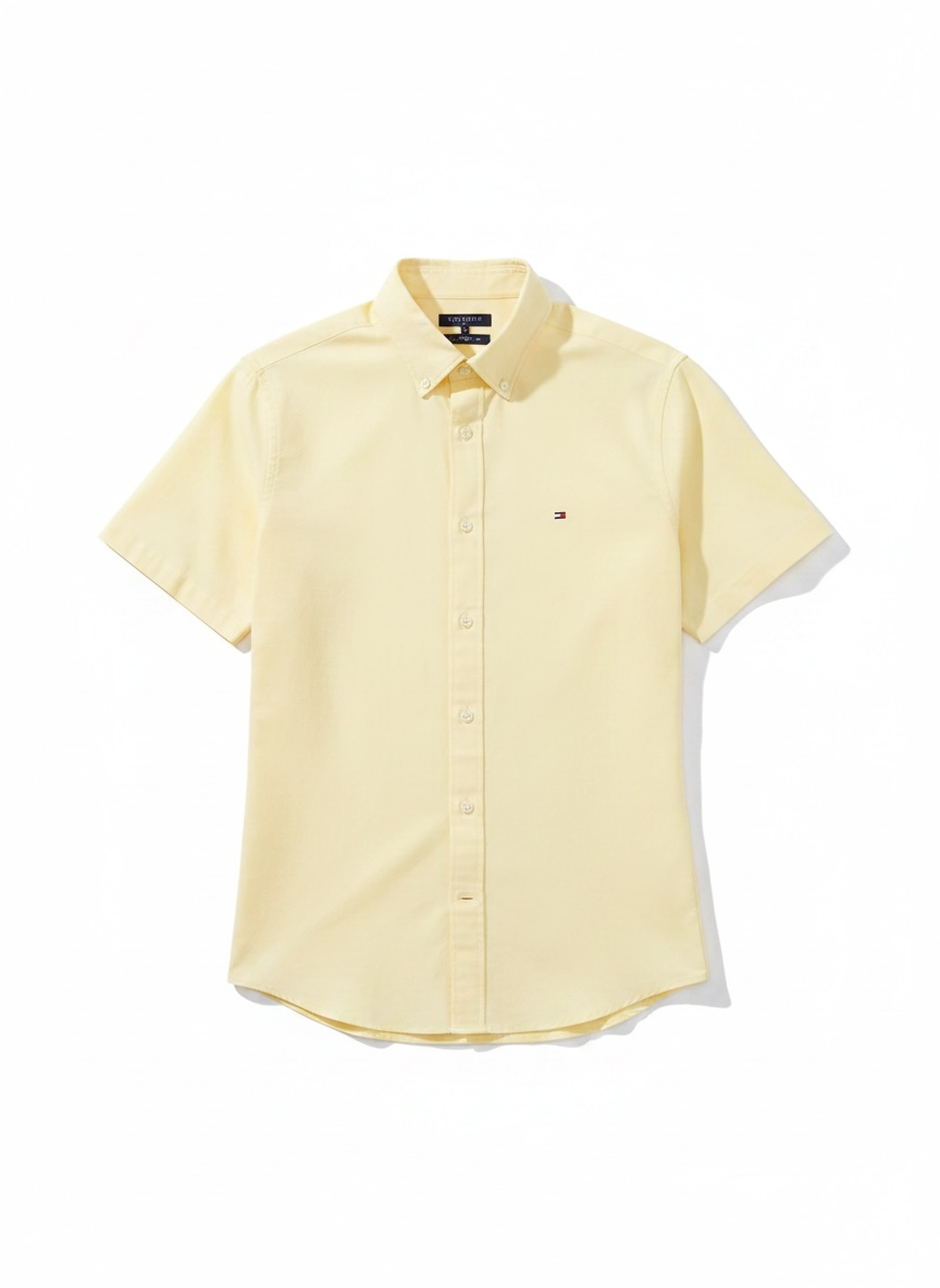 Tommy Hilfiger Manga Corta Citronella Oxford Regular Fit