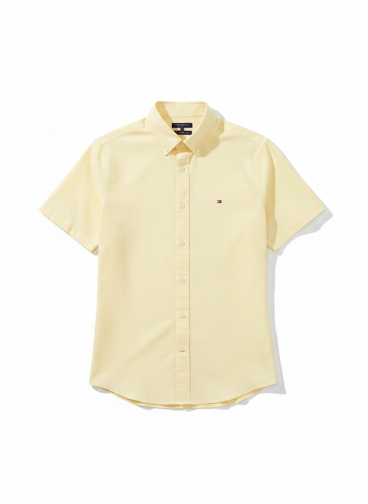 Tommy Hilfiger Manga Corta Citronella Oxford Regular Fit