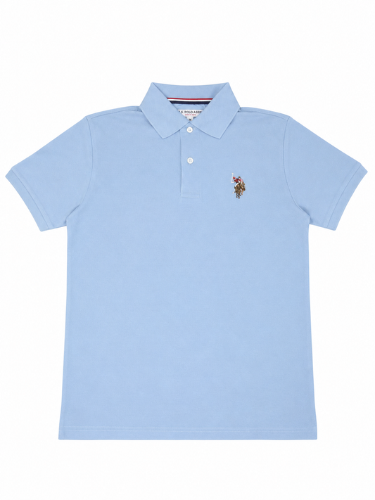 Us Polo Camisa Tipo Polo Clasica Celste