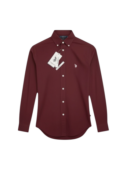 Blusa Us Polo manga larga brick classic fit