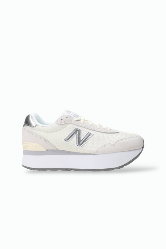 New Balance 515 suela alta plateados