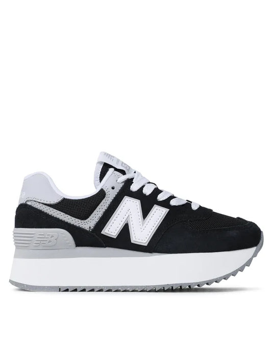 New Balance 574+ Black High Sole