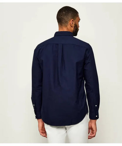Tommy Hilfiger Manga Larga Oxford Preppy Navy / Desert Sky