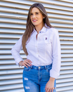 Blusa US Polo Oxford blanca