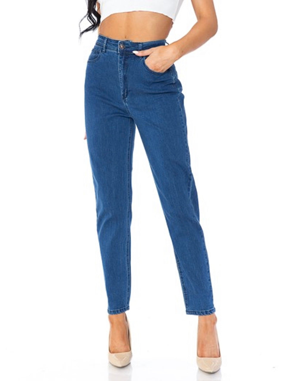 Toxica Mom Jeans blue