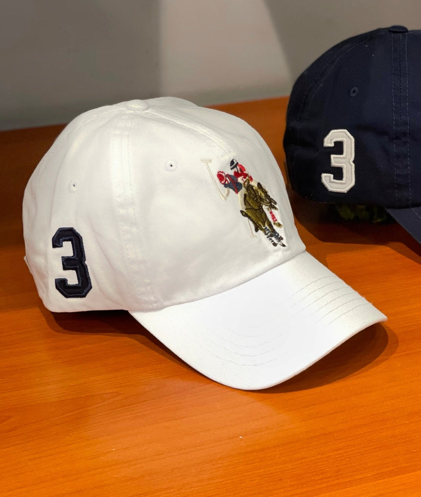 US polo gorra Blanca Logo a Color